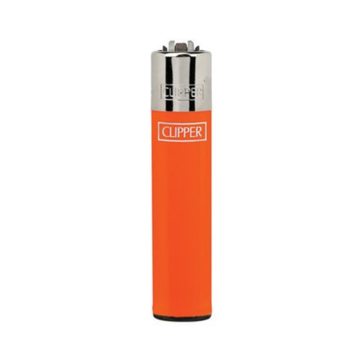 Clipper Micro Solid Feuerzeug in Orange