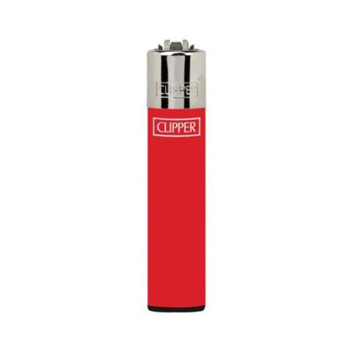 Clipper Micro Feuerzeug Solid Branded in Rot