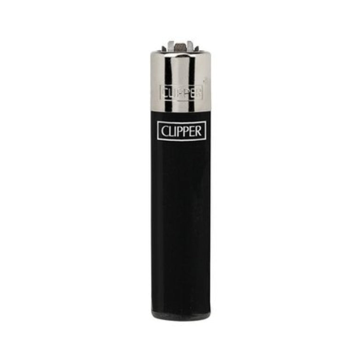Clipper Micro Feuerzeug Solid Branded in Schwarz