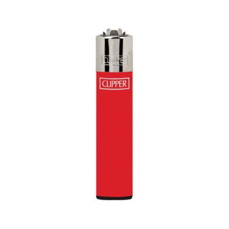 Clipper Micro Feuerzeug Solid Branded in Rot