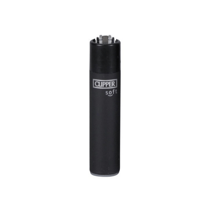 Clipper Soft Black Feuerzeug in Schwarz als Einzelstück