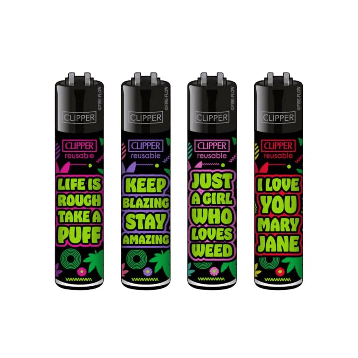 Clipper Weed Statements #8 Feuerzeuge im 4er-Set