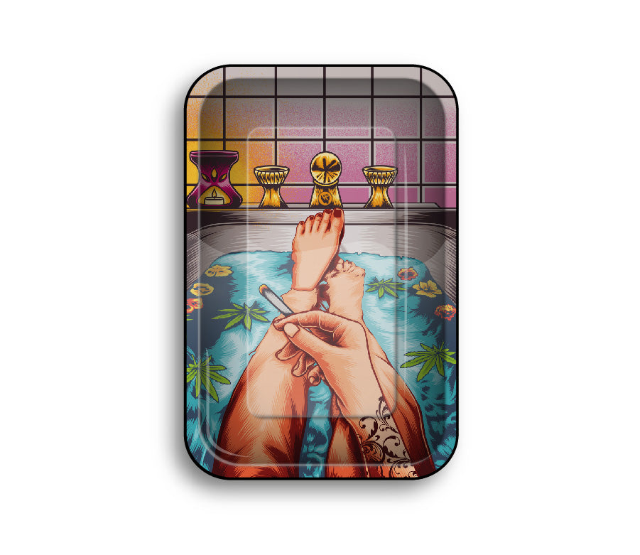 FireFlow Rolling Tray M «420 Bath» 27.5 × 17.5 cm (4 Stk.)