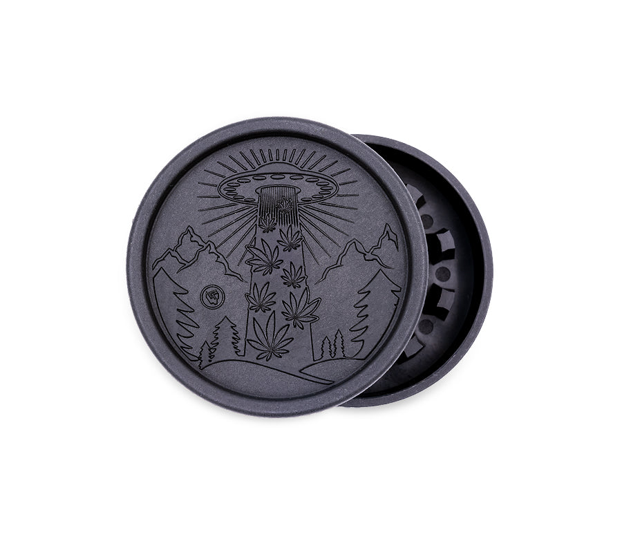 FireFlow Hemp Grinder «420 Alien» 5.5 cm 2-teilig (8 Stk.)