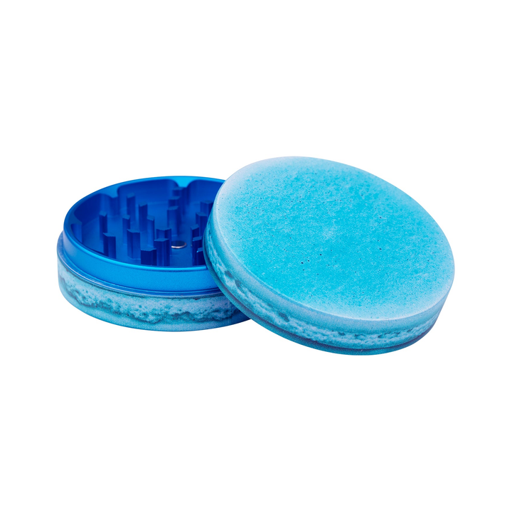 Grinder V Syndicate Dine-In Macaroon Blueberry, 2 parti, 63 mm – macinino per erbe