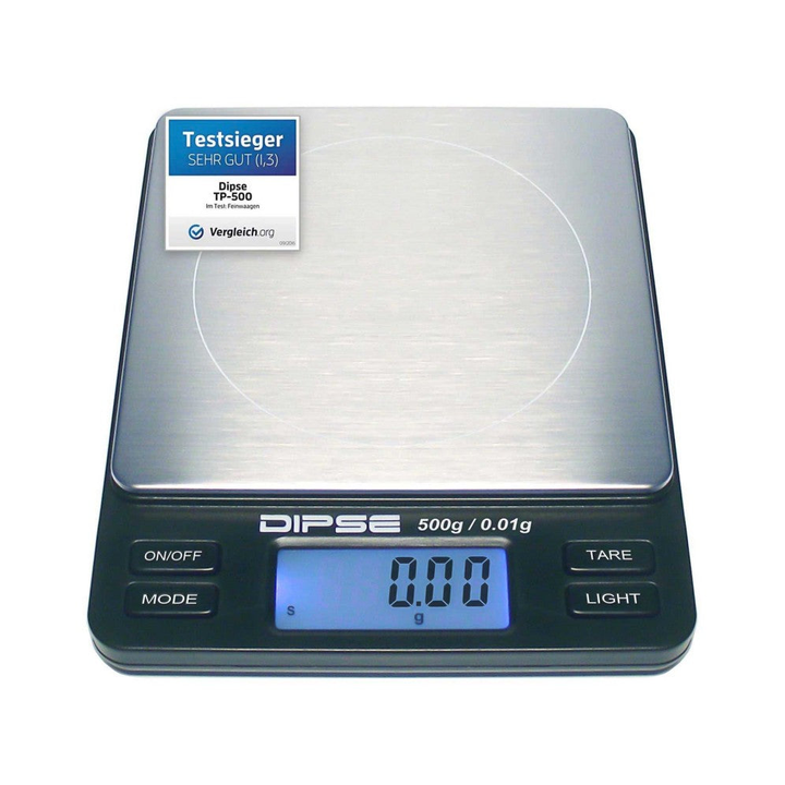 Dipse Feinwaage TP-500, Ablesbarkeit 0.01 g