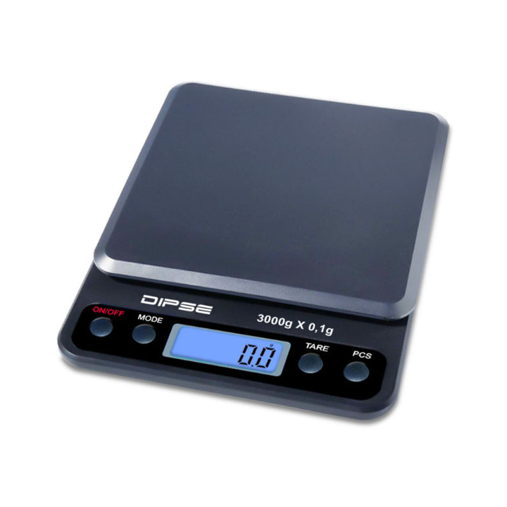 Dipse Digitalwaage HC3000 – Waage bis 3000 g, Teilung 0.1 g