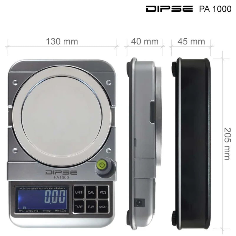 Dipse PA100 Digitalwaage Verpackung mit 100g Tragkraft