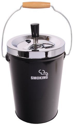 Drehaschenbecher Smoking XXL in Schwarz, 13.5 x 20 cm