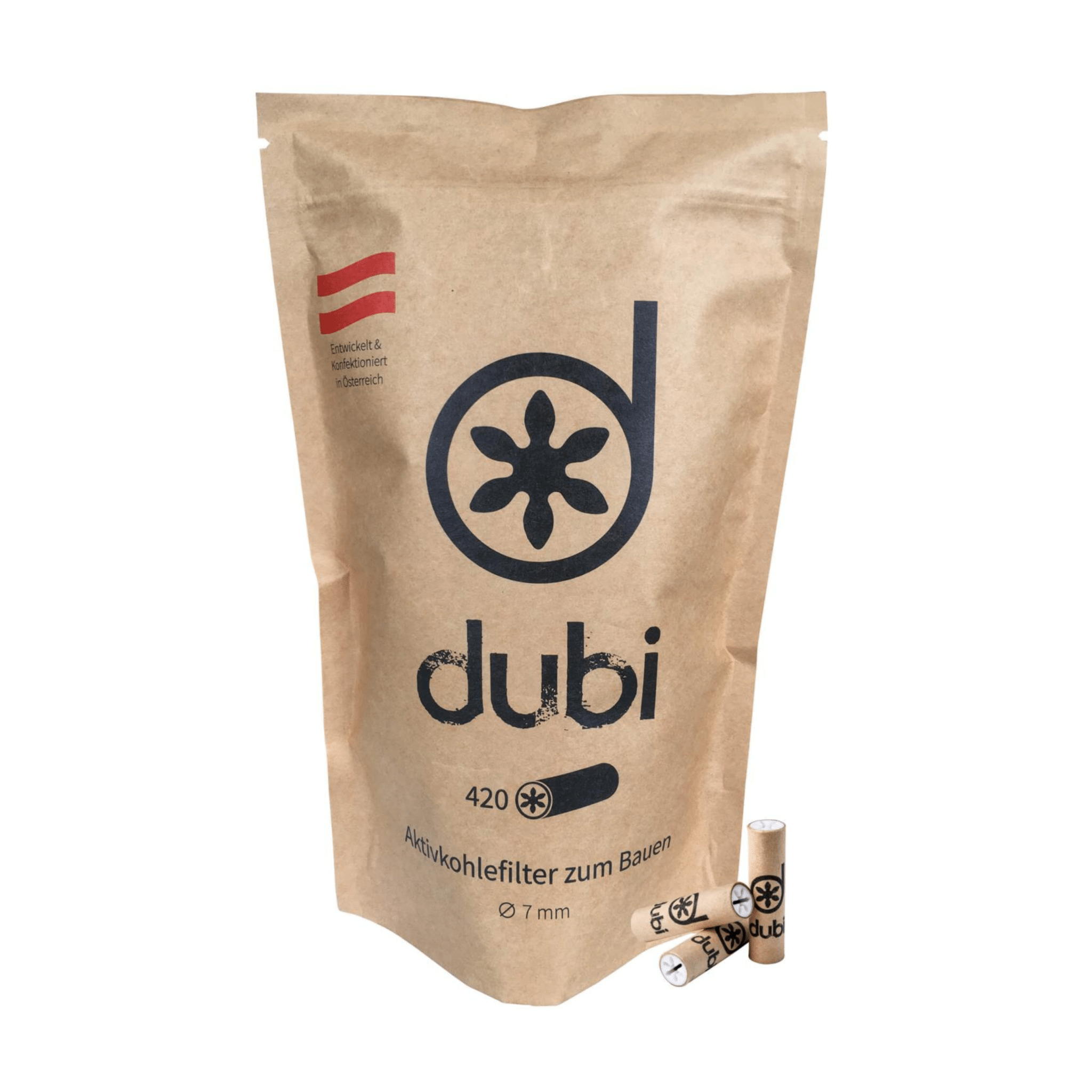 dubi - Aktivkohlefilter - 7mm - 420 Stück kaufen bei rauchwerk.ch