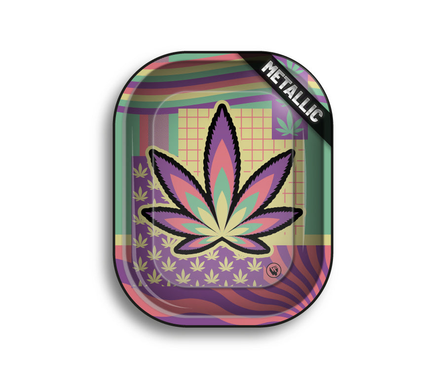 FireFlow Rolling Tray S «Leaves 36 4/4» 14 × 18 cm (4 Stk.)