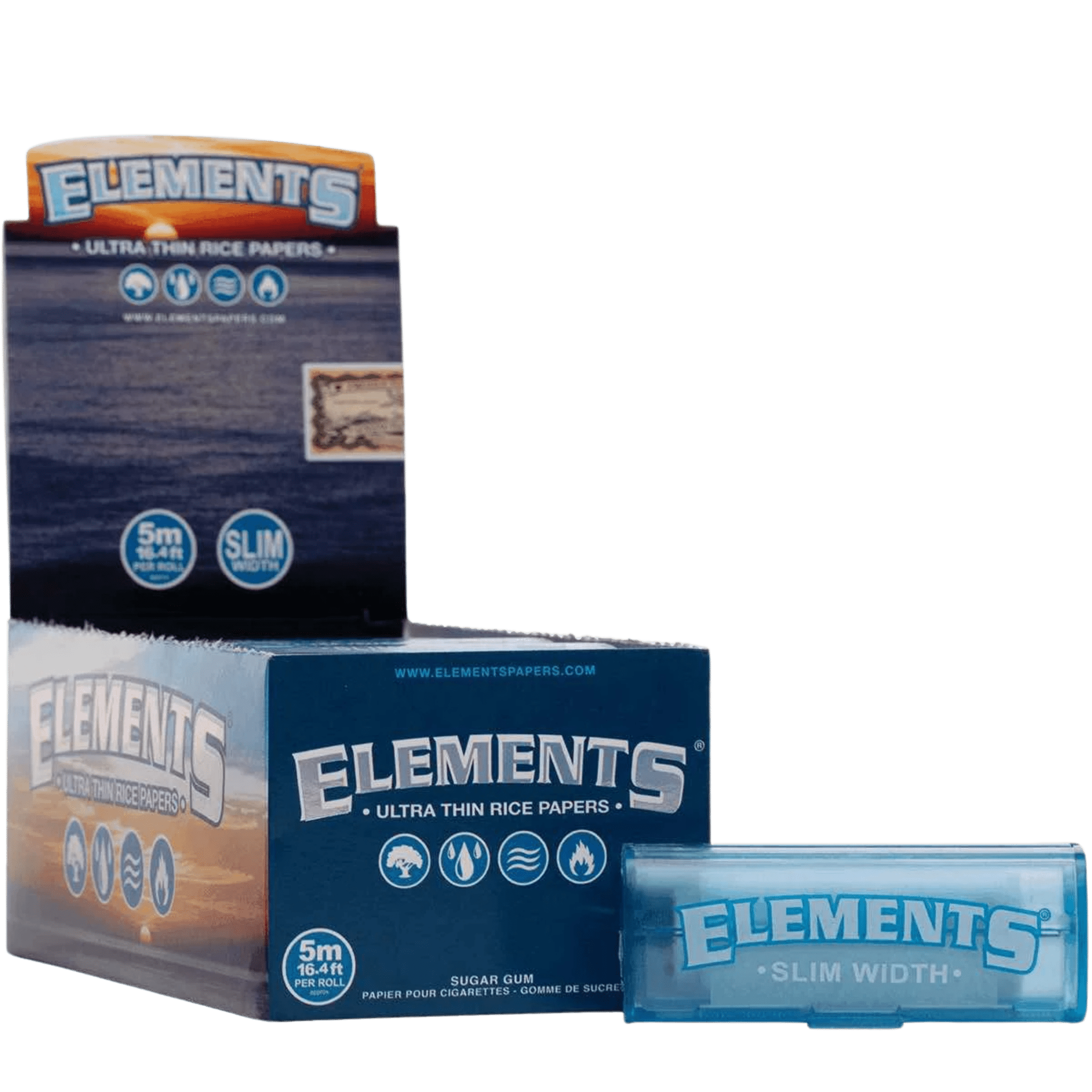 Elements Blue Rolls Display mit 10 Rollen à 5 m