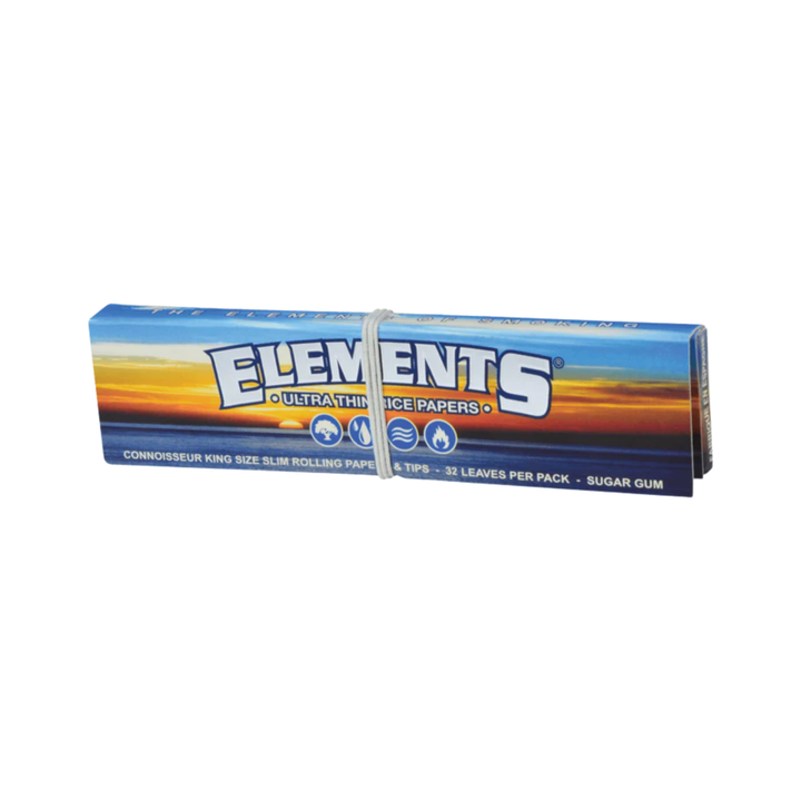 Elements Connoisseur Blue King Size Slim Heft mit Gummiband