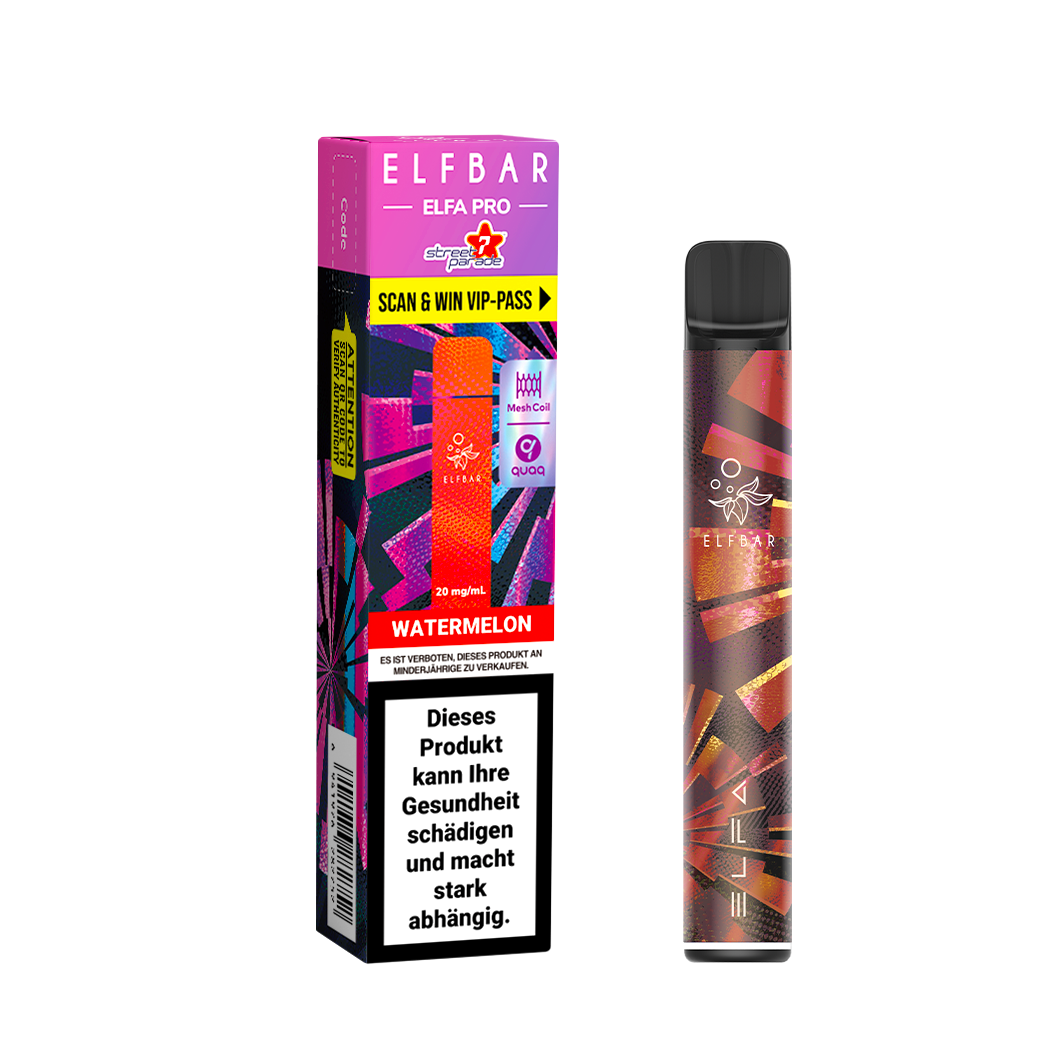 Elf Bar ELFA Pro Kit Aurora Purple mit Watermelon Pod, 2 ml