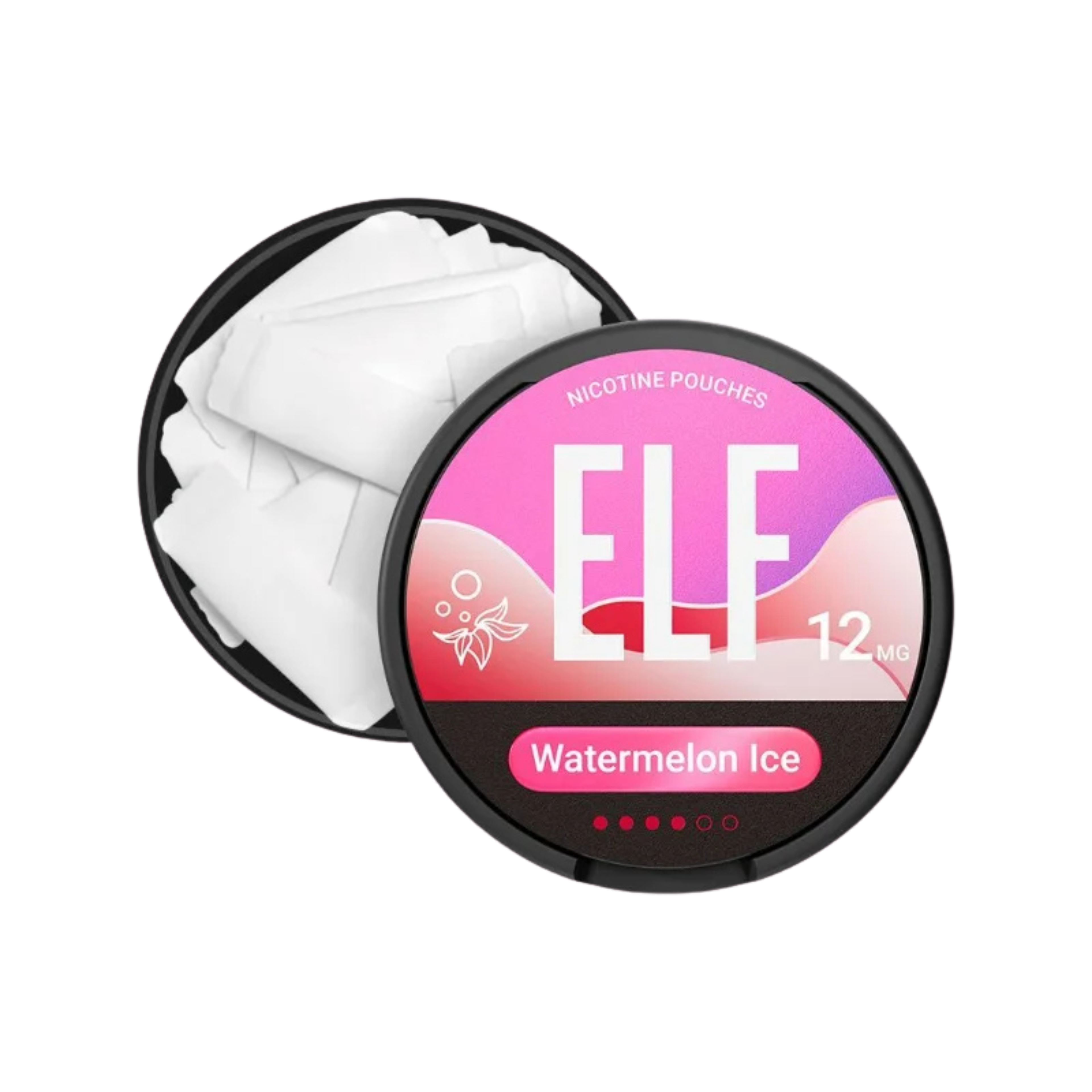 ELF SNUS Watermelon Ice Dose Seitenansicht All White Slim