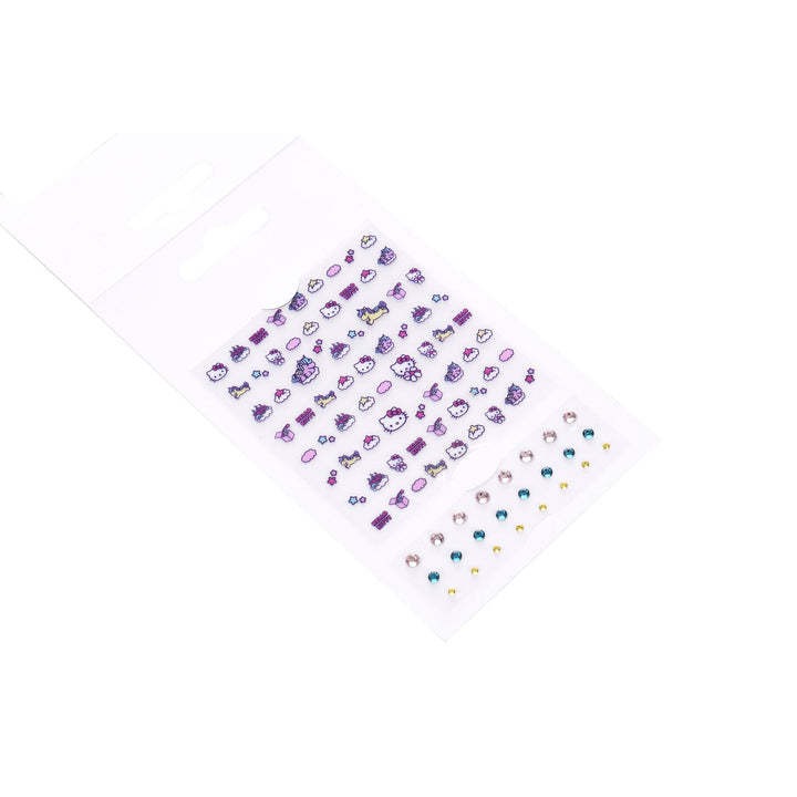 Hello Kitty Stickerbogen mit Motiven und farbigen Strasssteinen, Detailansicht