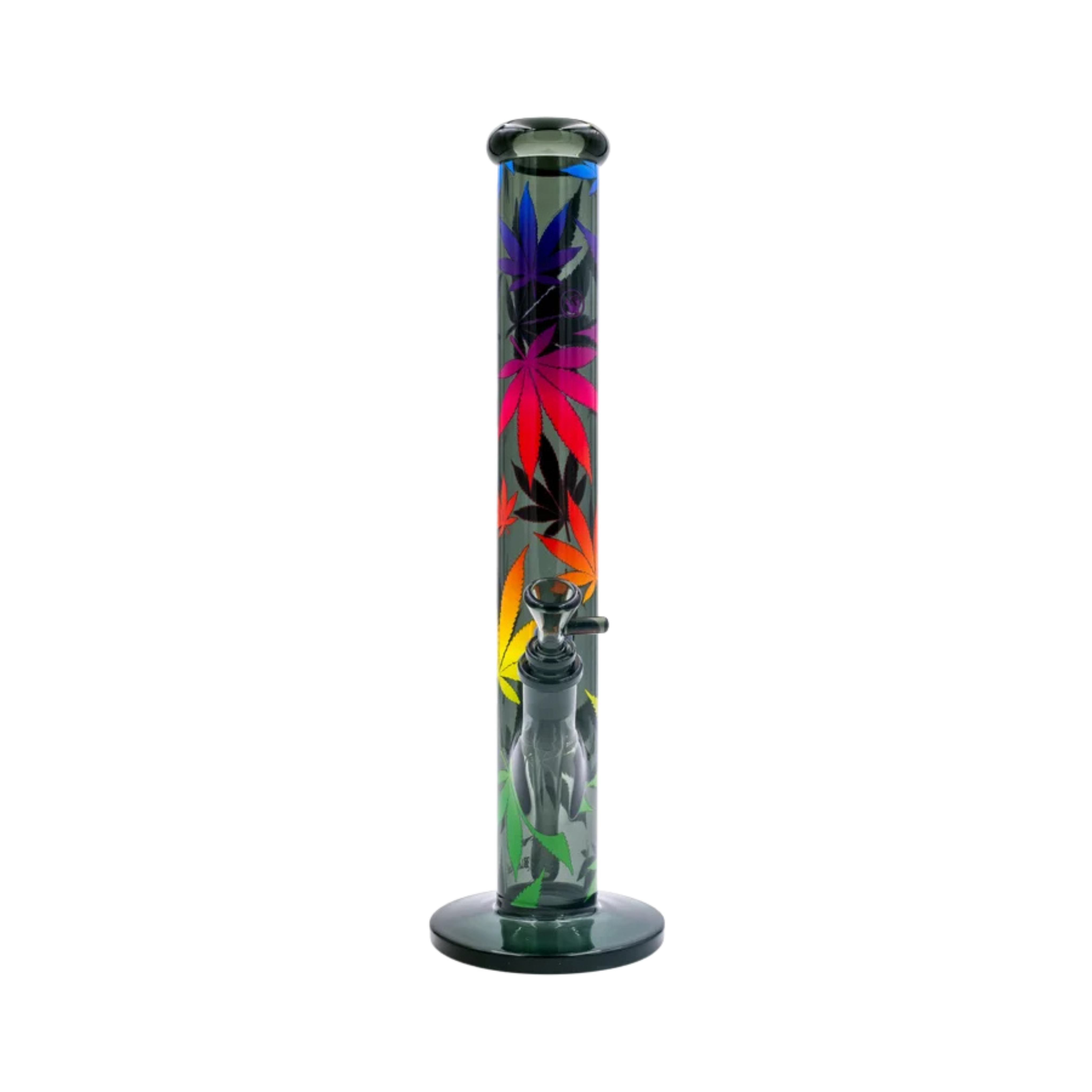 Diffusor-Chillum und Kopf der FIRE-FLOW Leaves Gradient Glas Bong
