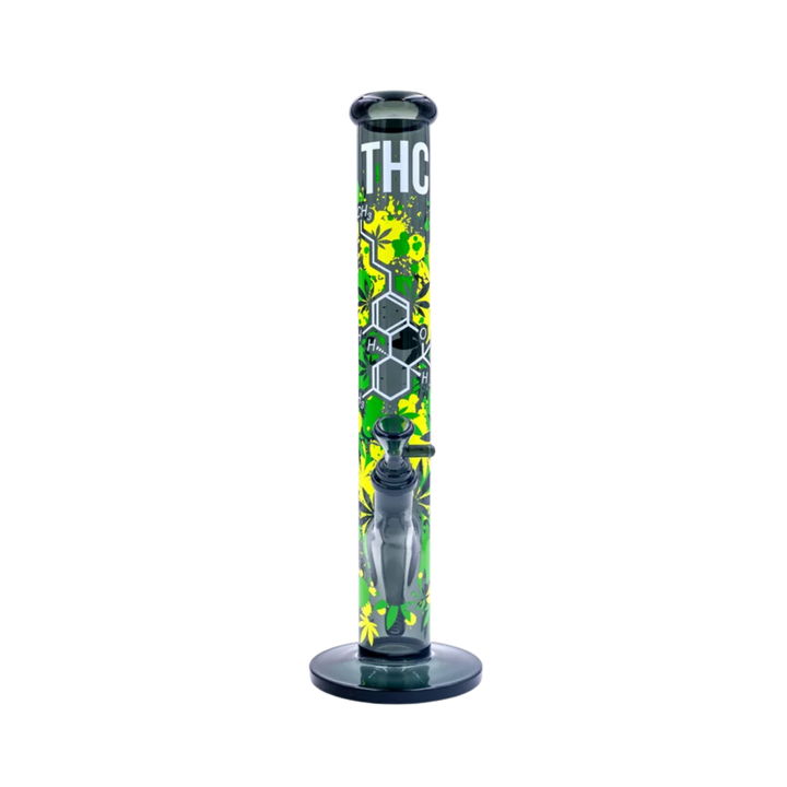 Diffusor-Chillum und Kopf der FIRE-FLOW THC Molecule Glas Bong