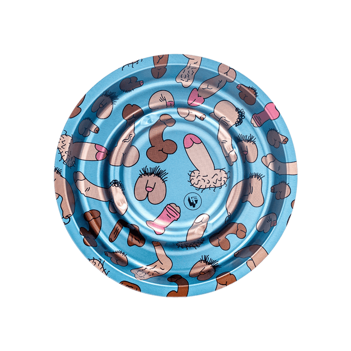 FIRE-FLOW Coffeeshop Metall-Aschenbecher Ø 160 mm Dick Pattern