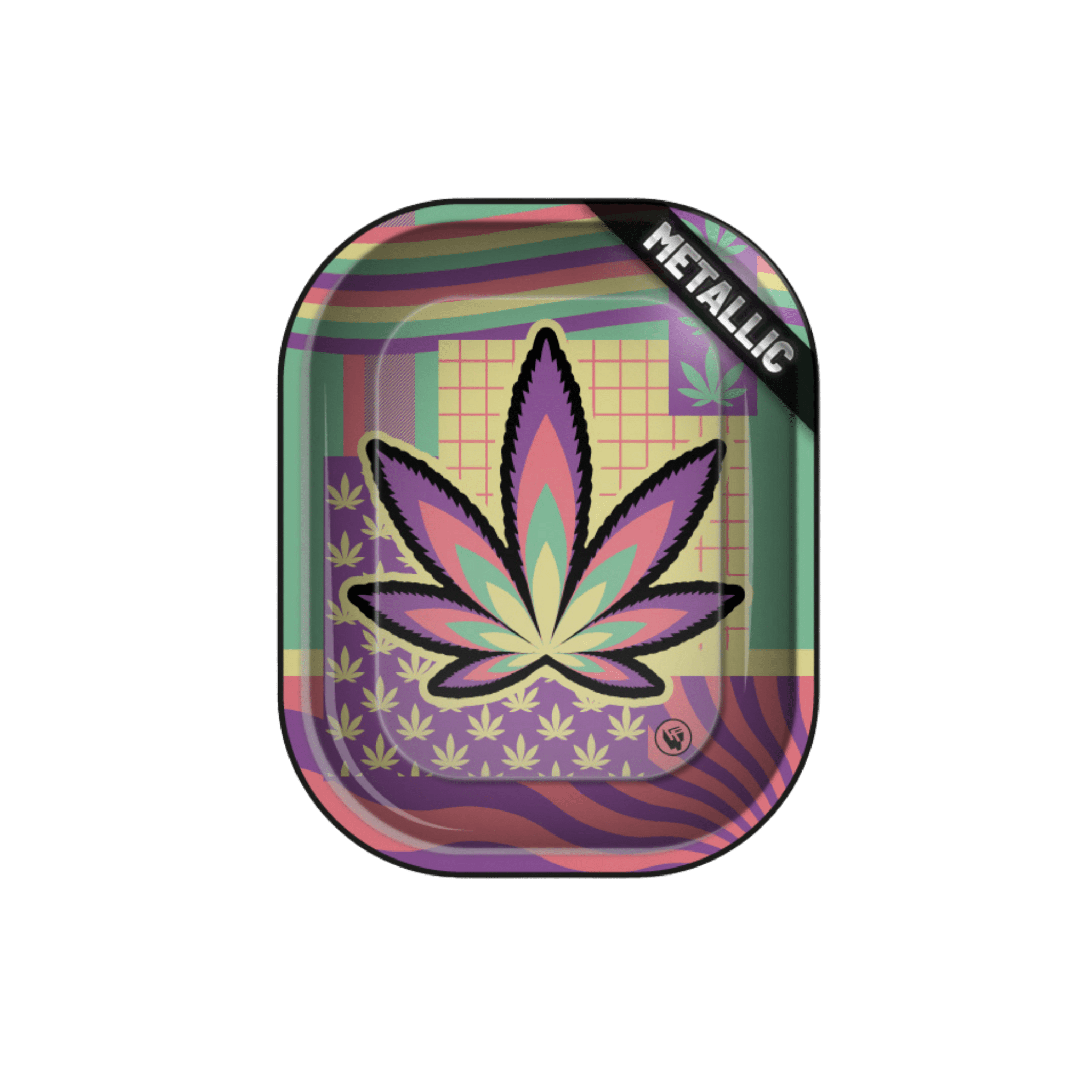 Fire-Flow Rolling Tray Leaves 36 4/4 18×14 cm