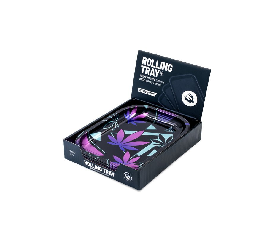 Fire-Flow Rolling Tray Leaves 37 2/4 Display mit 6 Stück