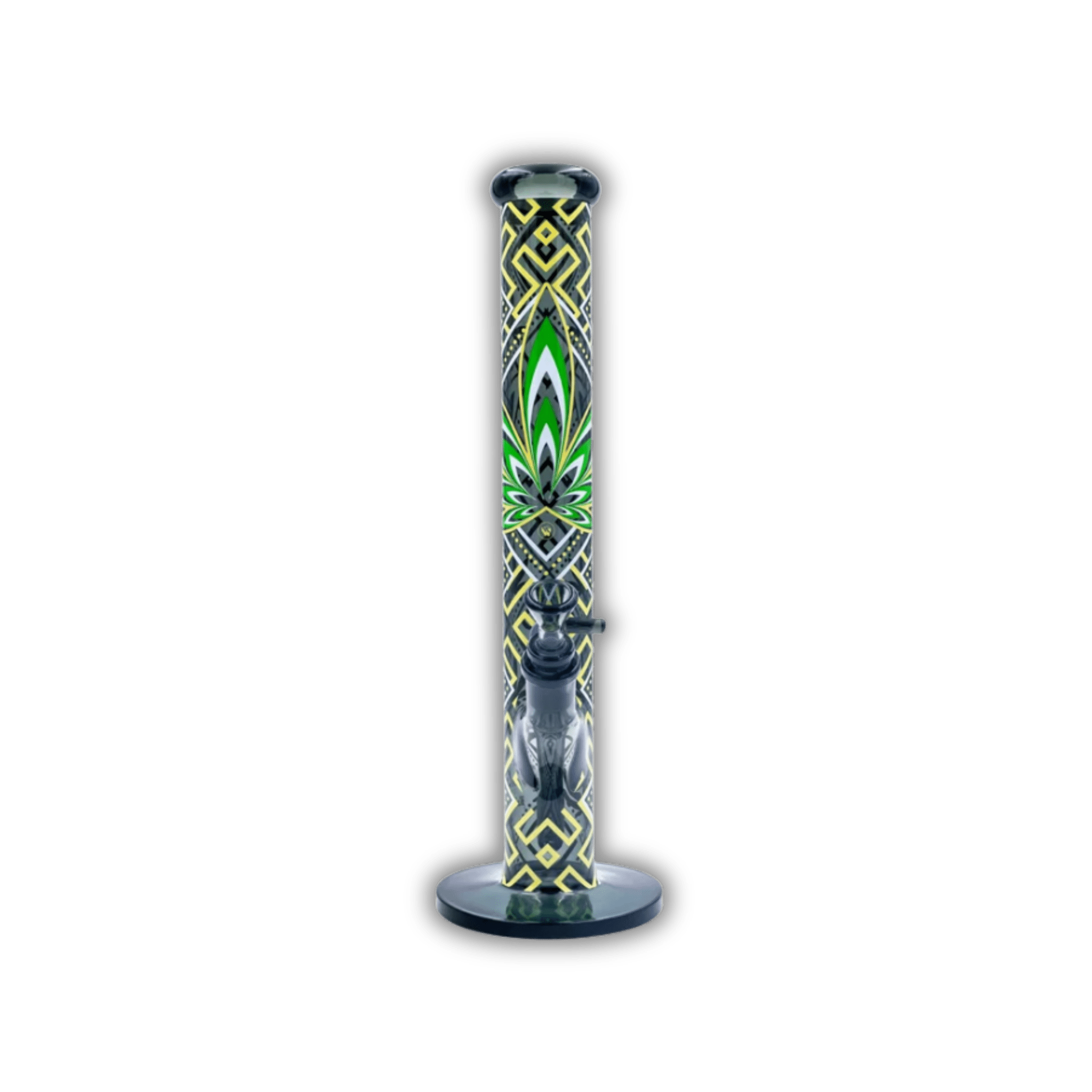 FIRE - FLOW x Black Leaf - Glas Bong - Leaves 34 - 51mm - 40cm kaufen bei rauchwerk.ch