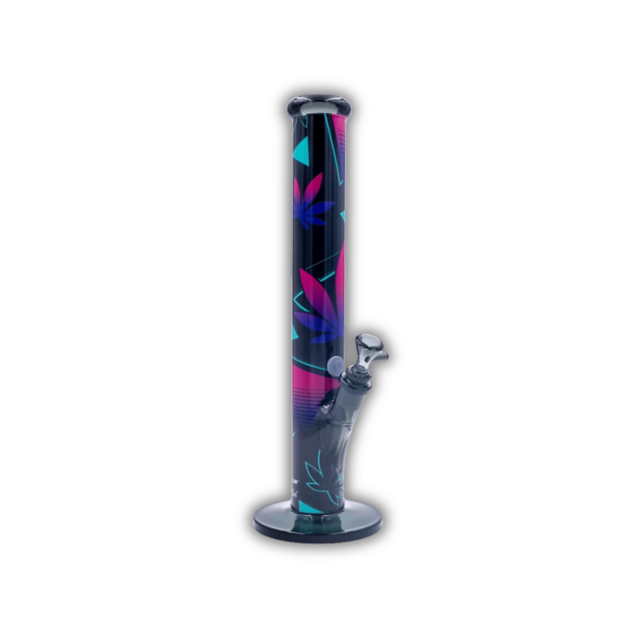 FIRE - FLOW x Black Leaf - Glas Bong - Leaves 37 - 2 - 51mm - 40cm kaufen bei rauchwerk.ch