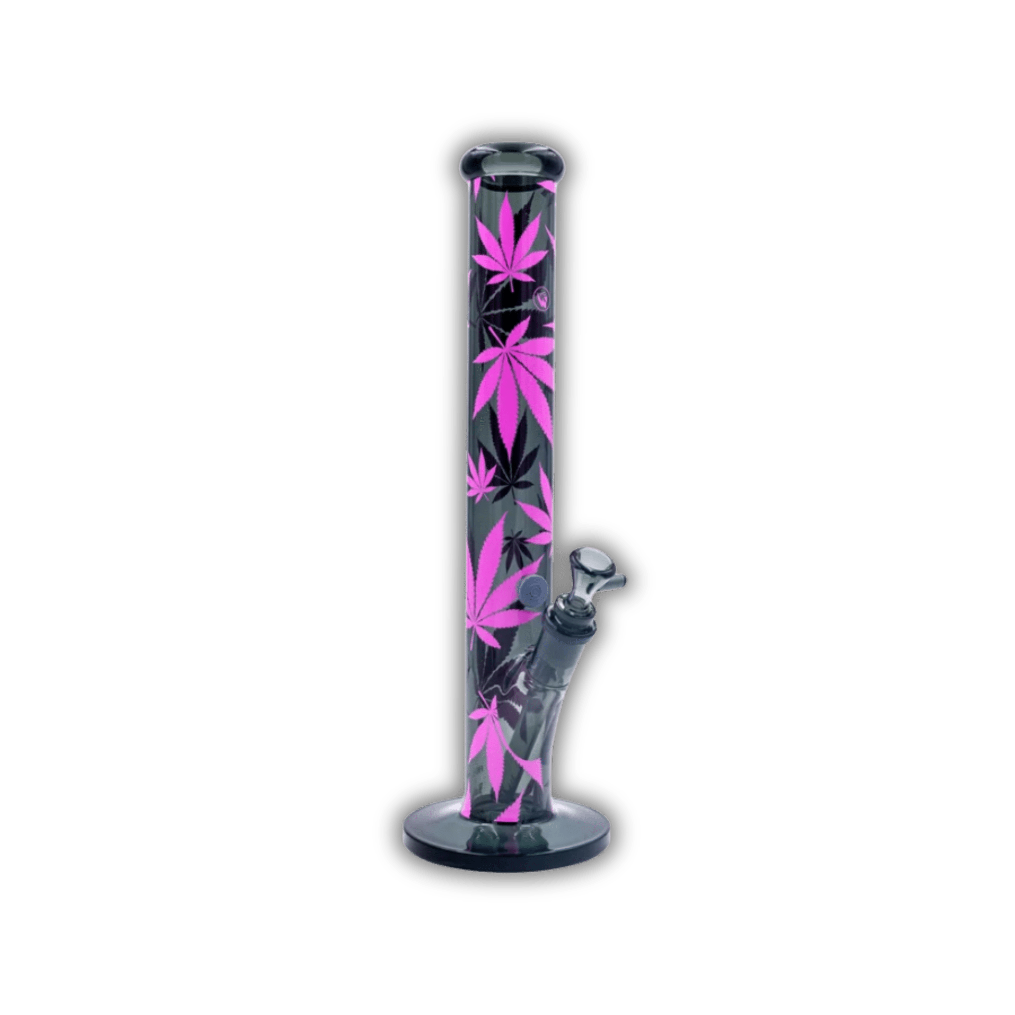 FIRE - FLOW x Black Leaf - Glas Bong - Leaves Pink - 51mm - 40cm kaufen bei rauchwerk.ch