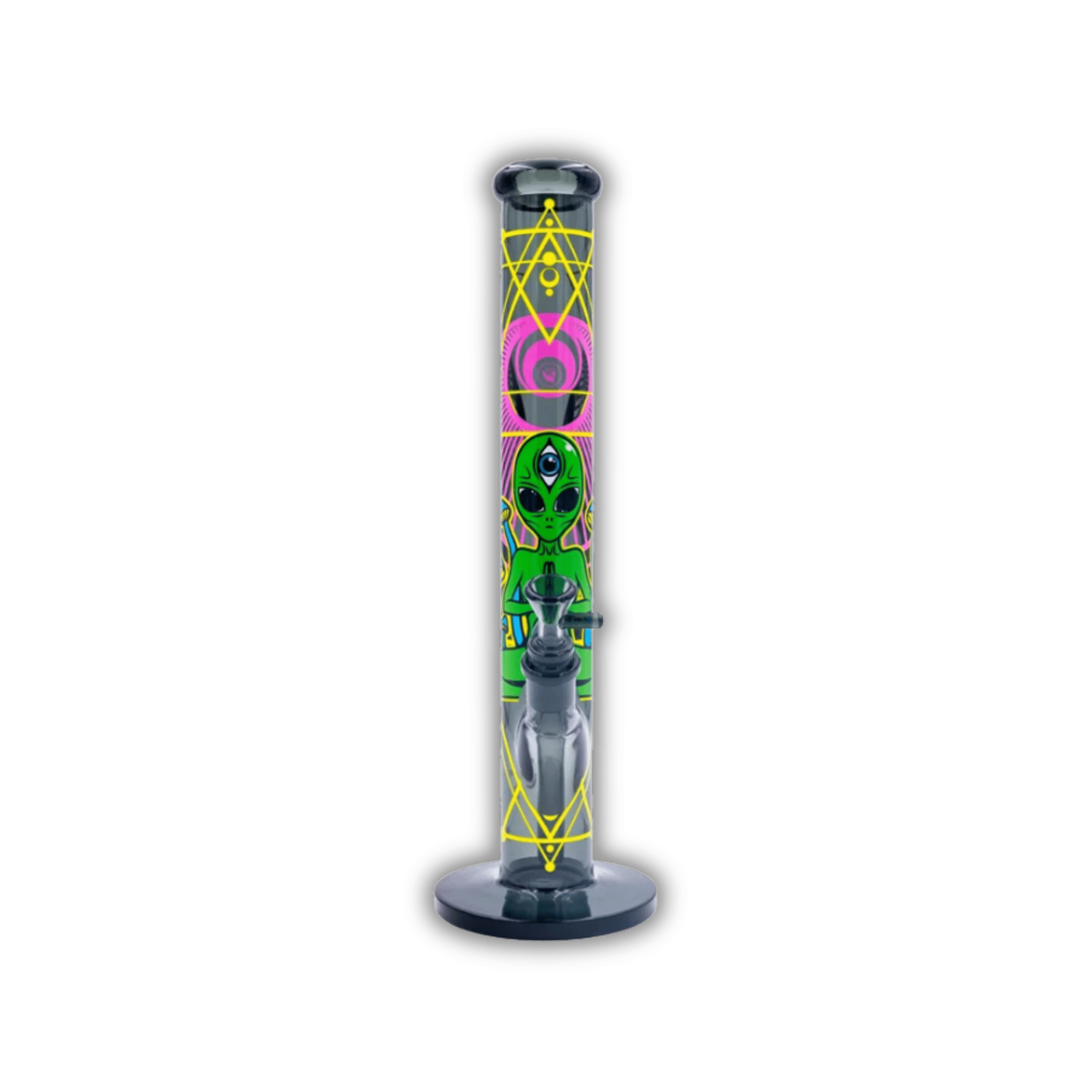 FIRE - FLOW x Black Leaf - Glas Bong - Trippy Alien - 51mm - 40cm kaufen bei rauchwerk.ch