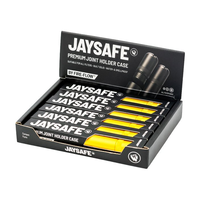 JAYSAFE Joint Tube Gold Display mit mehreren Packungen