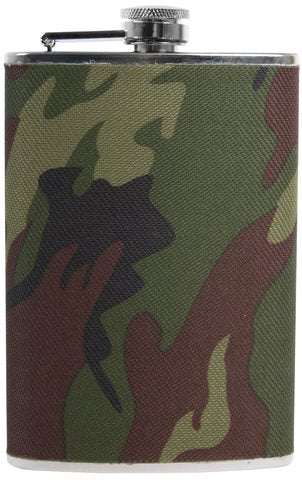 Flachmann im Camouflage-Design, 8 oz