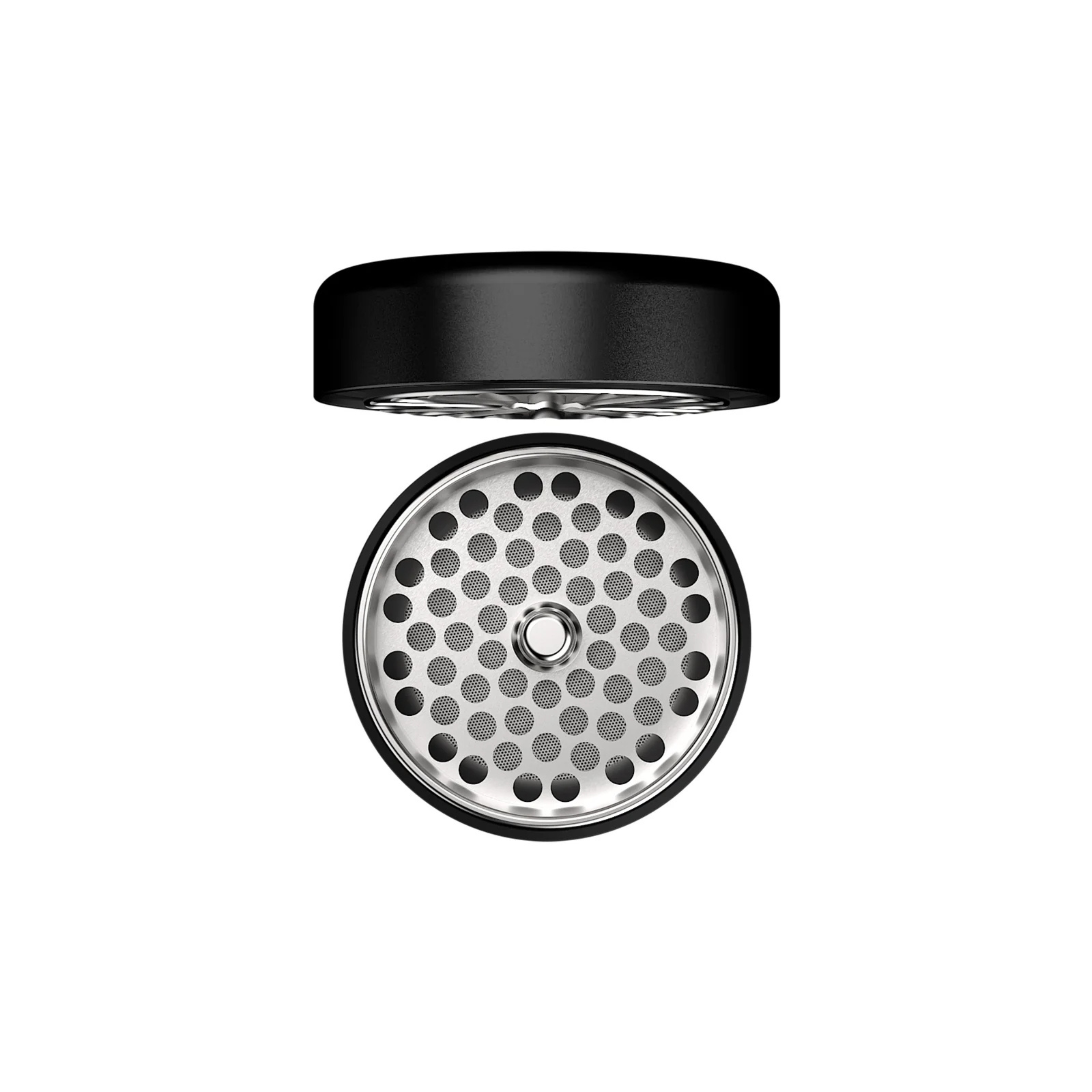 Flower Mill Grinder 66mm mit magnetischem Deckel von oben