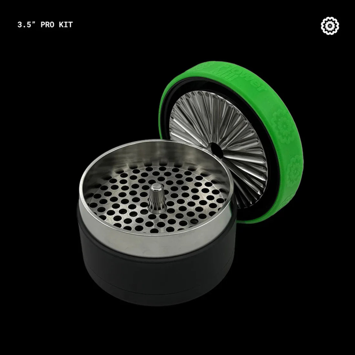 Flower Mill Pro Stainless Kit mit Zubehör