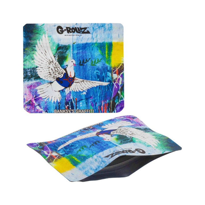 G-Rollz Banksy Bag Bulletproof Dove – Aufbewahrungsbeutel, 9 x 8 cm