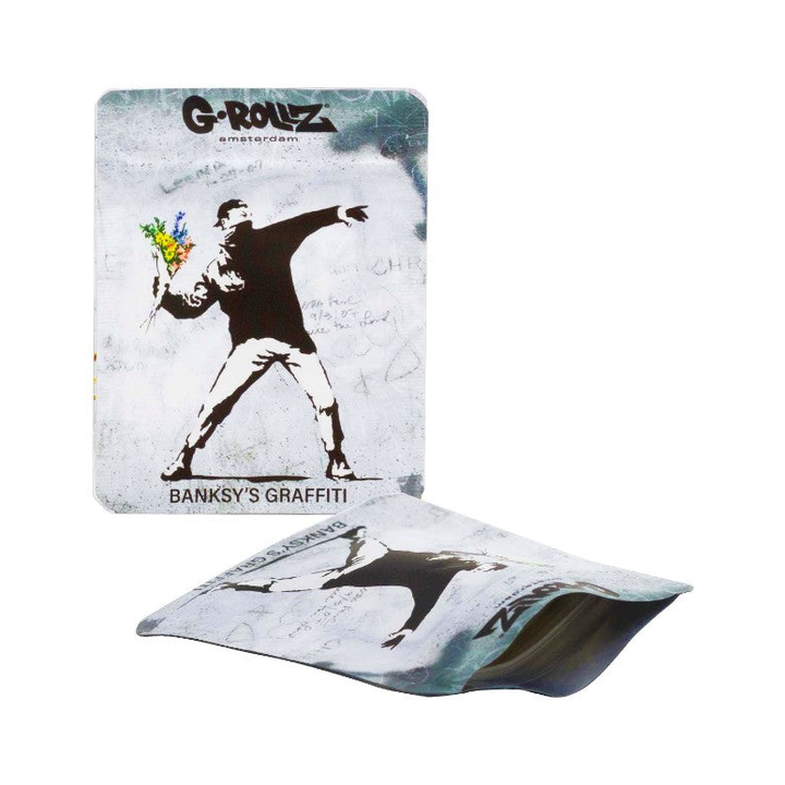 G-Rollz Banksy Bag Flower Thrower – Aufbewahrungsbeutel, 6.5 x 8.5 cm