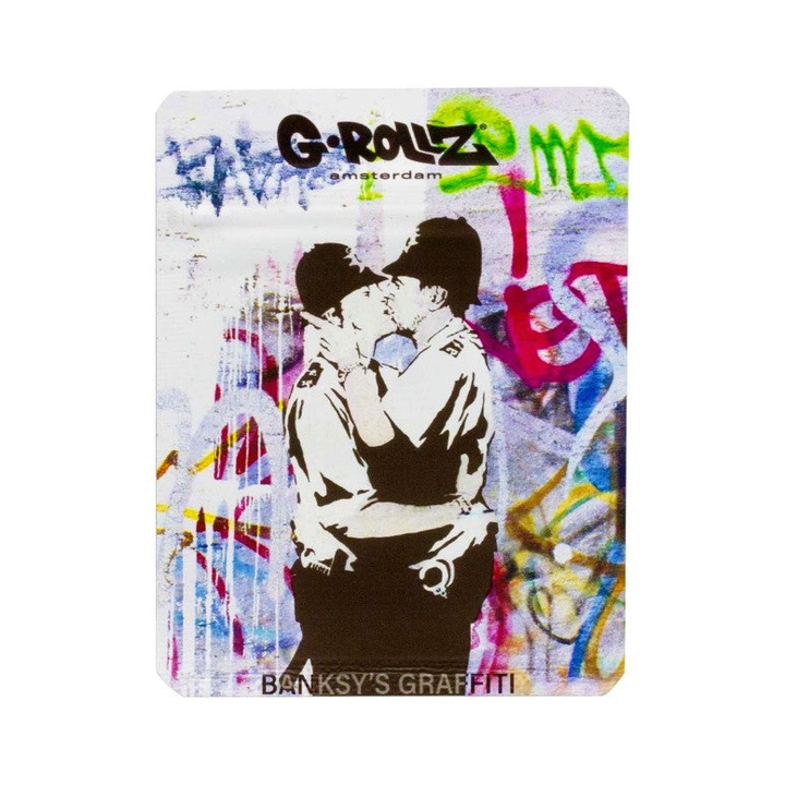 G-Rollz Banksy Bag Kissing Coppers – Aufbewahrungsbeutel, 6.5 x 8.5 cm
