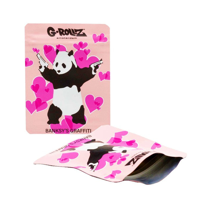 G-Rollz Banksy Bag Panda Gunnin – Aufbewahrungsbeutel, 6.5 x 8.5 cm