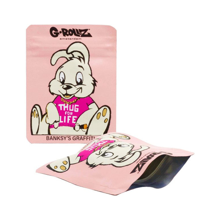 G-Rollz Banksy Bag Thug for Life Pink – Aufbewahrungsbeutel, 6.5 x 8.5 cm