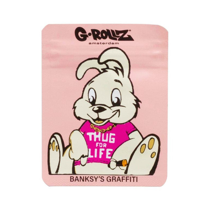 G-Rollz Banksy Bag Thug for Life Pink – Aufbewahrungsbeutel, 6.5 x 8.5 cm