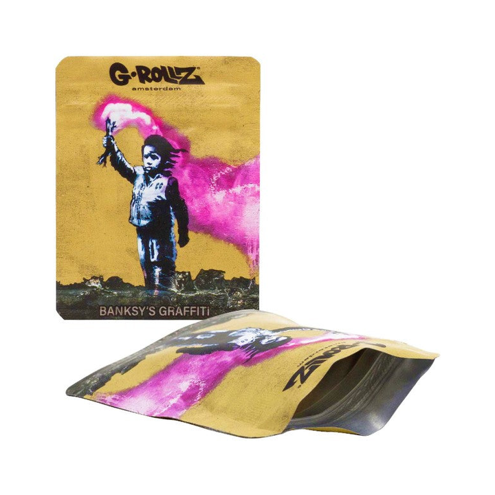 G-Rollz Banksy Bag Torch Boy – Aufbewahrungsbeutel, 6.5 x 8.5 cm