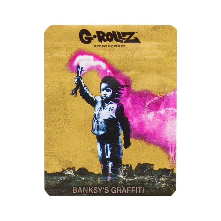 G-Rollz Banksy Bag Torch Boy – Aufbewahrungsbeutel, 6.5 x 8.5 cm