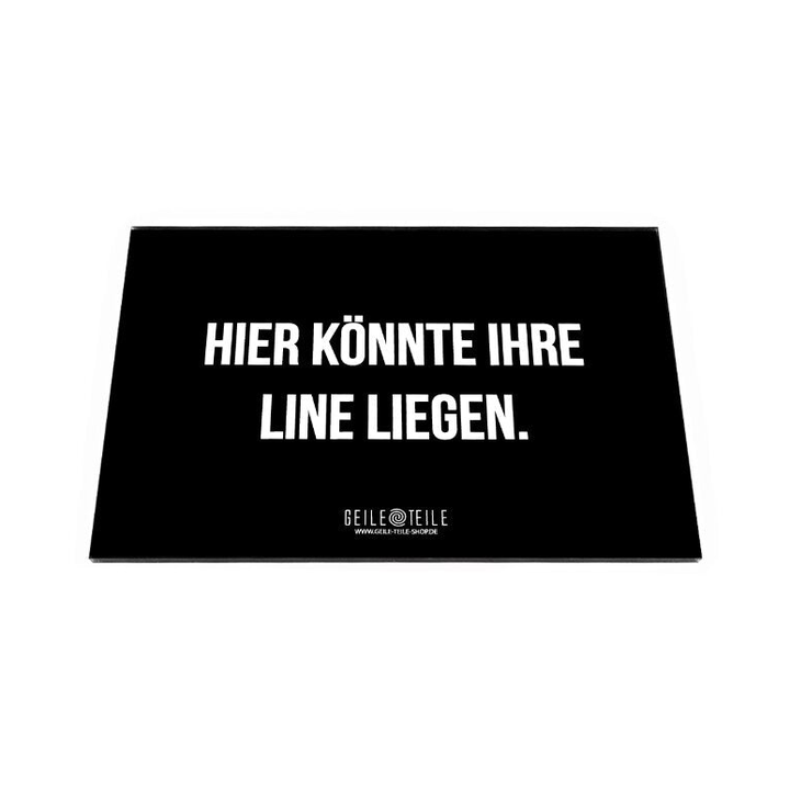 Geile Teile Acryl Ziehbrettchen „Hier könnte“ 22×14 cm