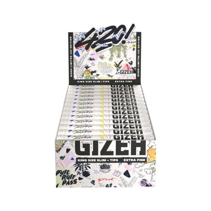 GIZEH 420 Sneaker Edition King Size Slim + Tips Display