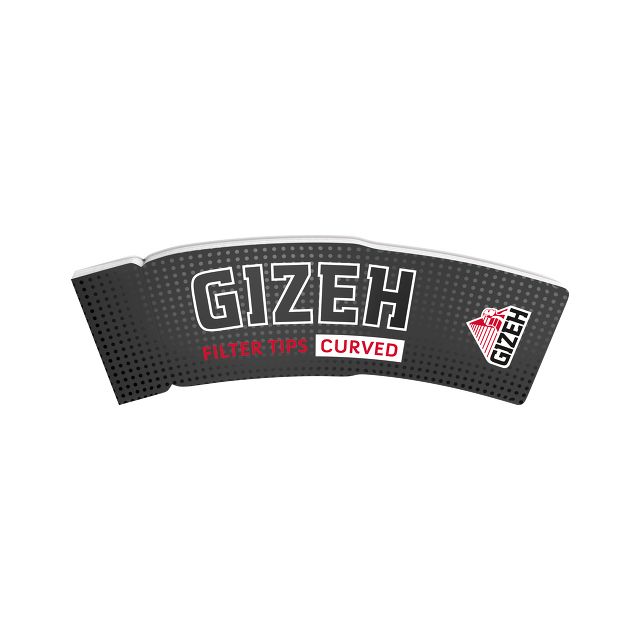 GIZEH Black Filter Tips Curved Drehfilter, 20 Stück