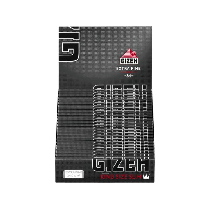 GIZEH Black King Size Slim Zigarettenpapier, 25 Stück