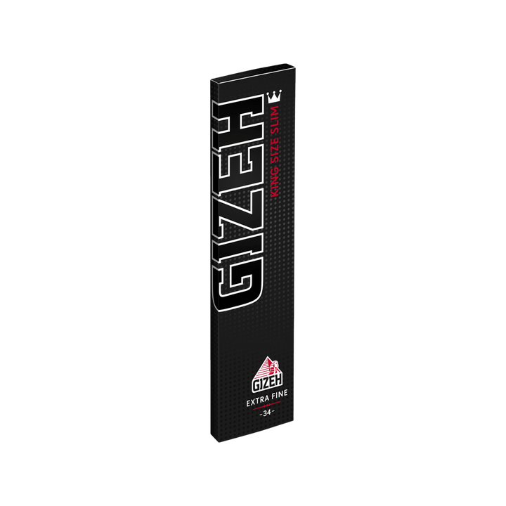 GIZEH Black King Size Slim Papers schräge Heftansicht