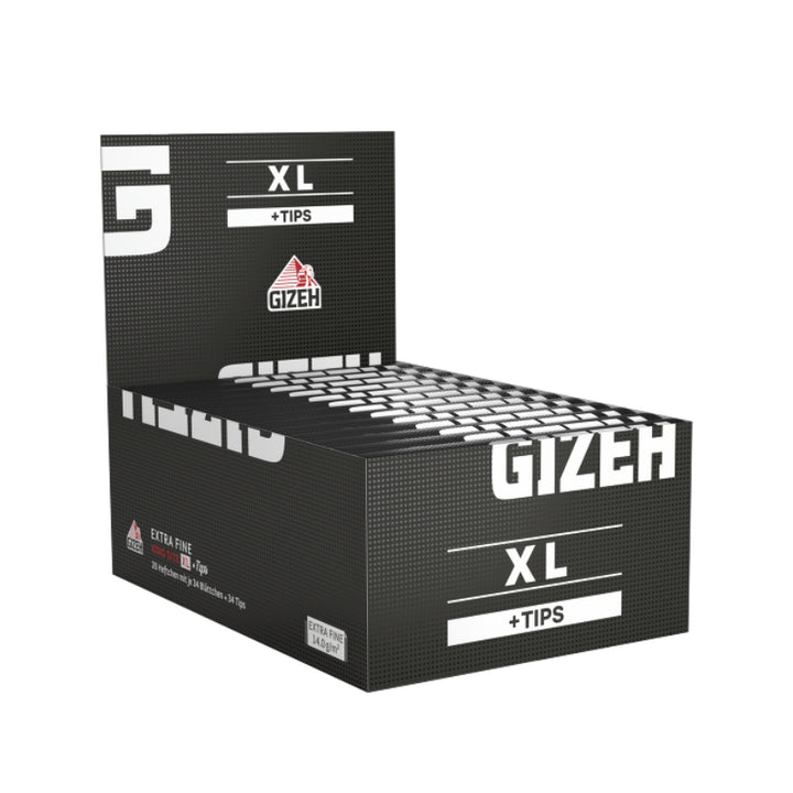 Gizeh Black King Size XL Blättchen mit Tips, 26 Stück