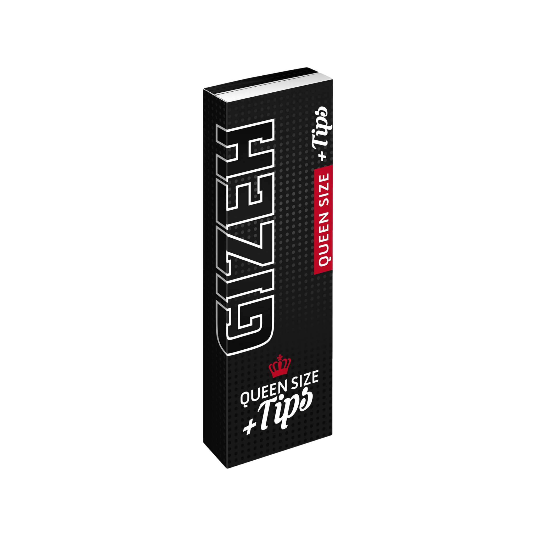 GIZEH Black Queen Size + Tips Heft in schräger Ansicht