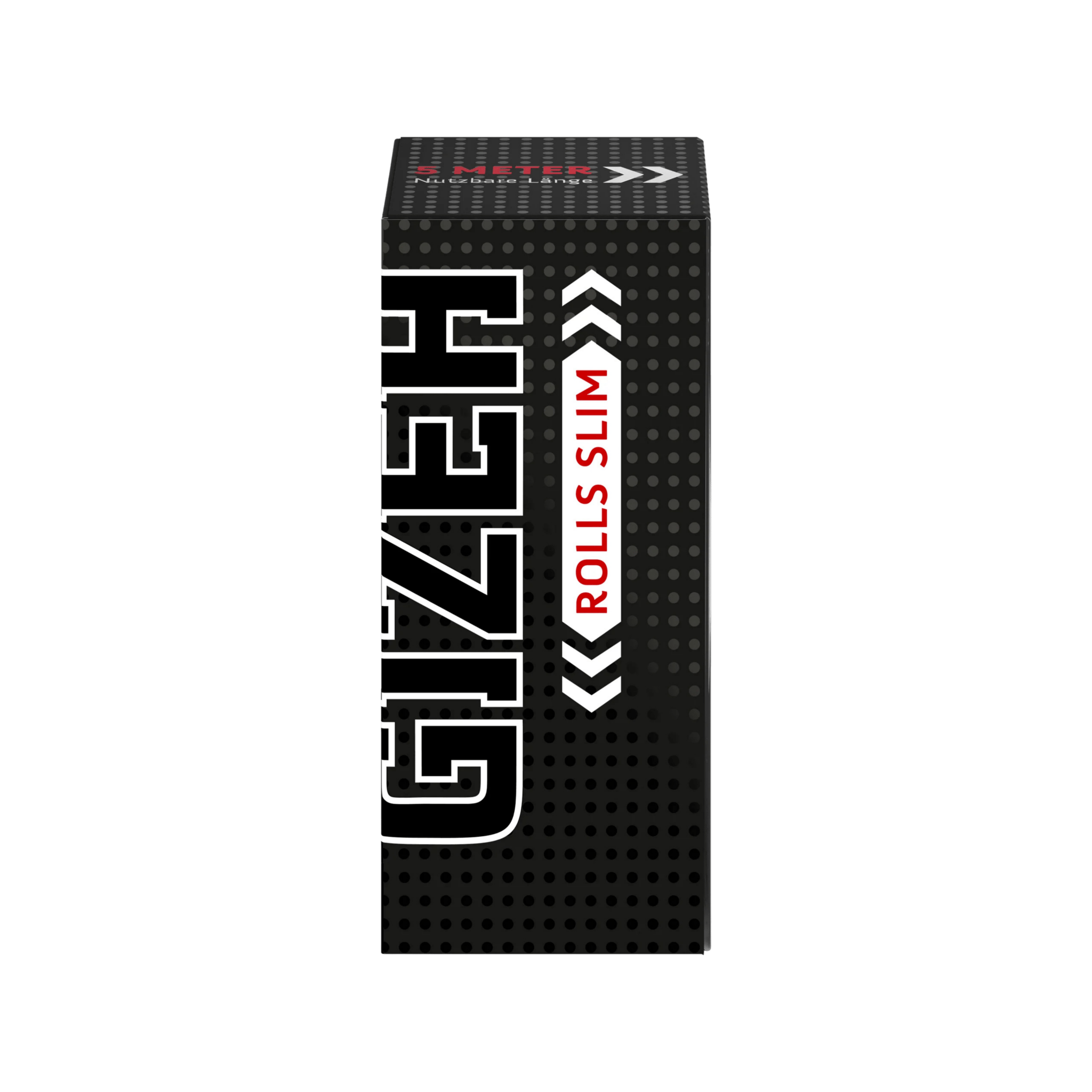 GIZEH Black Rolls Slim King Size 5 m Packung Frontansicht