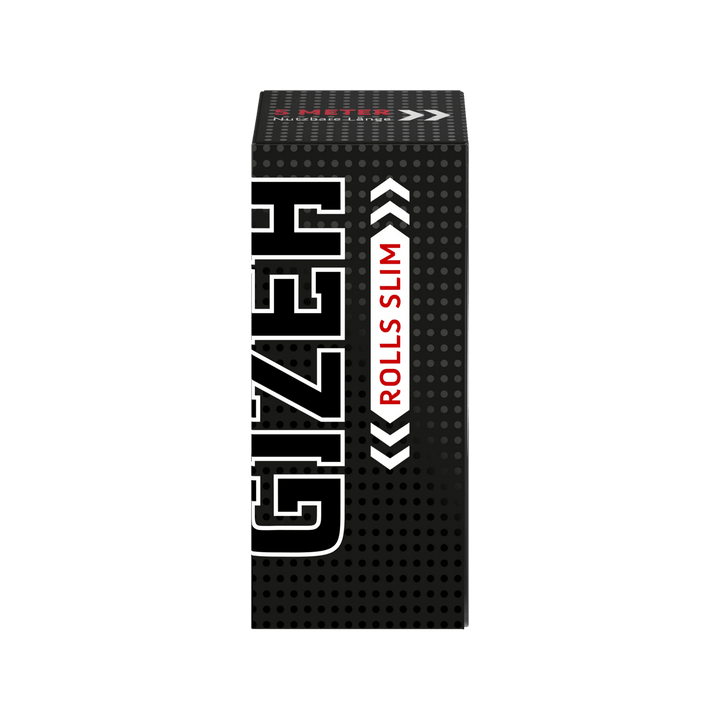 GIZEH Black Rolls Slim King Size 5 m Packung Frontansicht